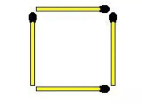 Складна головоломка із сірниками: зробіть 6 квадратів