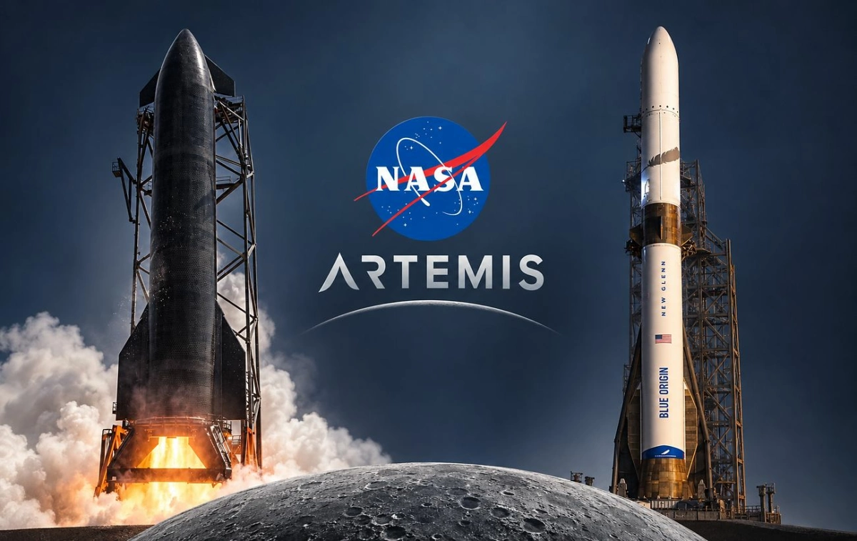 Маск проти Безоса: NASA готує висадку на Місяць у 2028 році — що зміниться