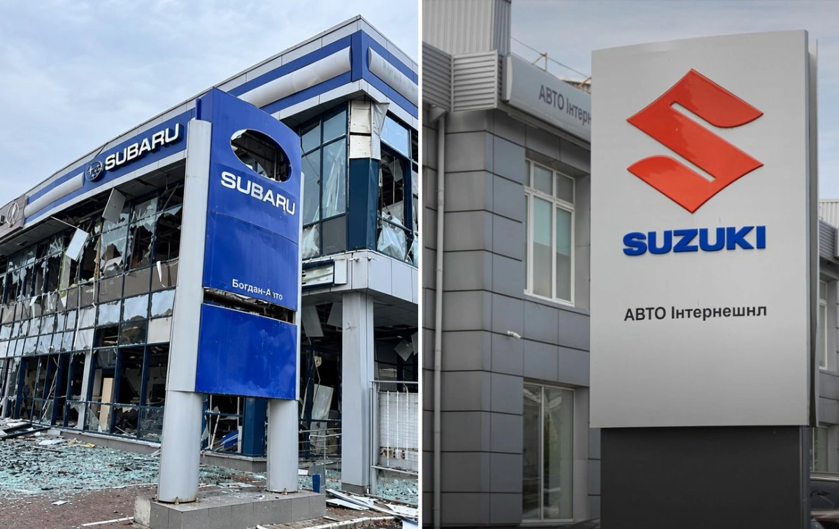 Російська атака пошкодила автосалони Suzuki та Subaru в Києві: що працює зараз