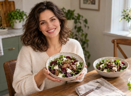 Салат за 30 хвилин: буряк, куряча печінка і моцарела в одній тарілці